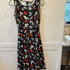 Lady v London magic print dress UK size 10, s/m